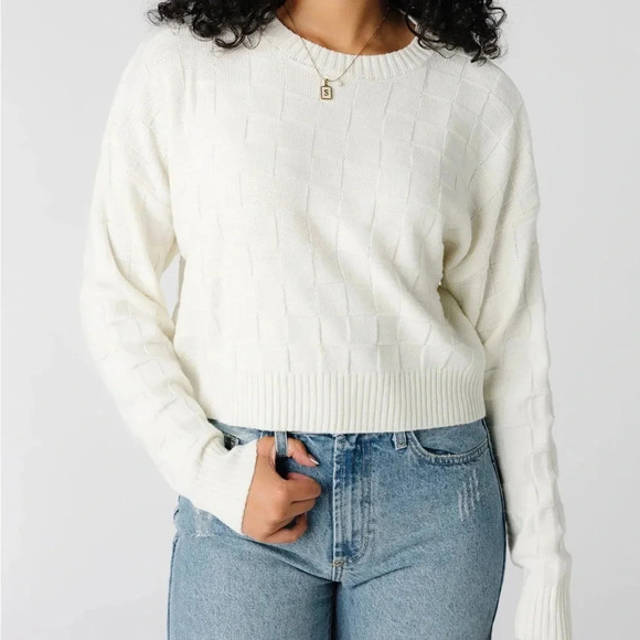 Abercrombie & Fitch Checkerboard Sweater - Picture 1 of 4